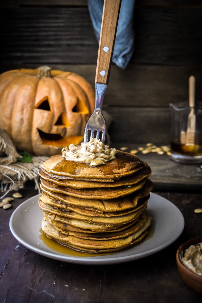 Oaty Pumpkin Pancakes + Maple Nut Butter Spread-7.jpg