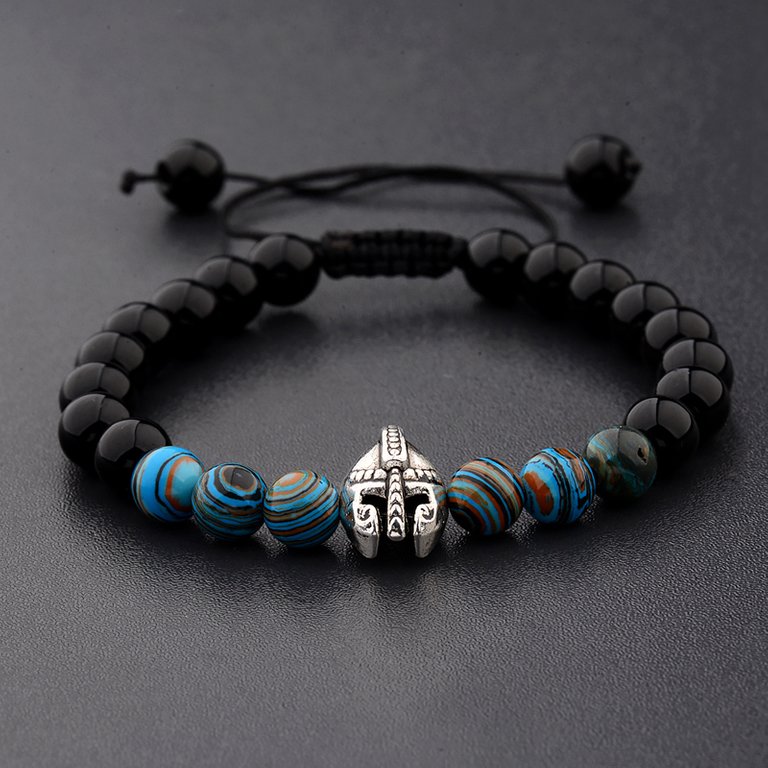 7th Product DOUVEI-Drop-Shipping-Roman-Knight-Spartan-Warrior-Gladiator-Helmet-Bracelet-Men-Stone-Bead-Bracelet-Mala-Yoga.jpg