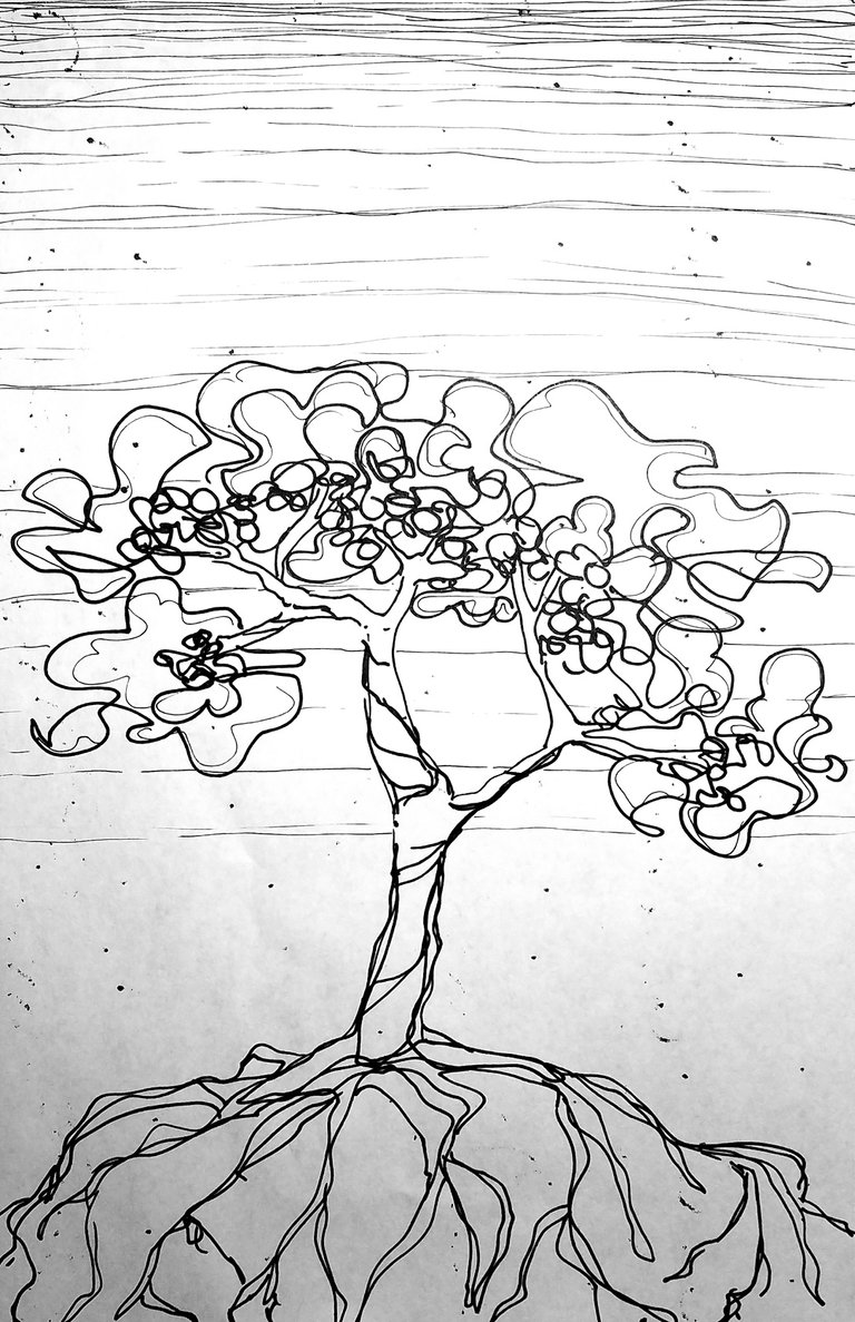 steemit-enternamehere-inktober2018-day2-tranquil-tree-on-hill.jpg