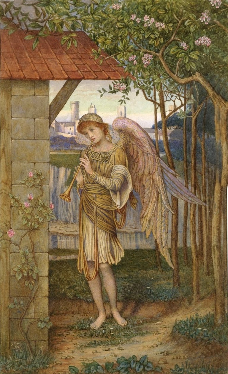 John Melhuish Strudwick An Angel from A Golden Thread.jpg