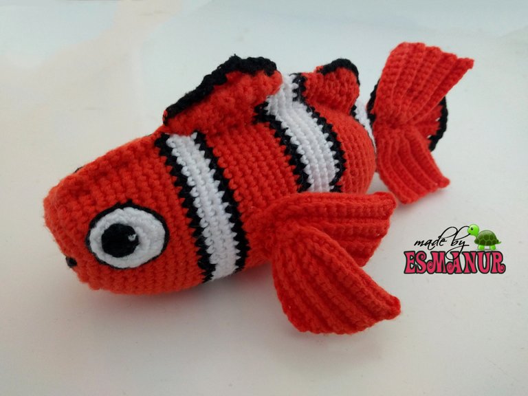 findet nemo finding amigurumi chrochet clownfish doll fish