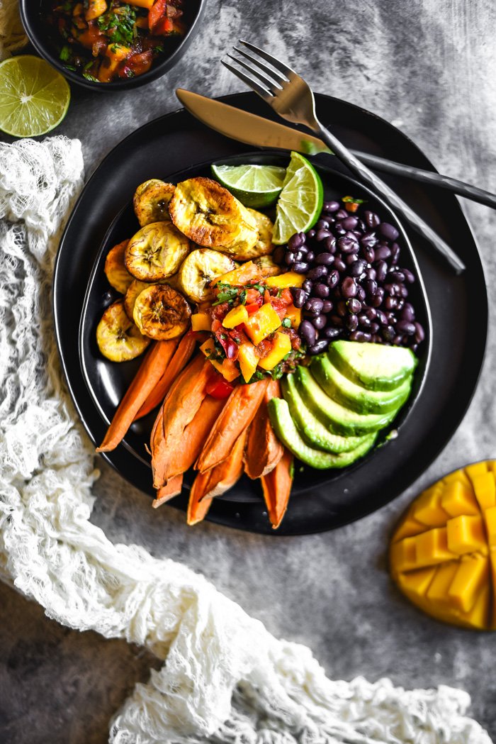 Cuban Black Bean & Plantain Plates + Mango Salsa (V+GF)-7.jpg