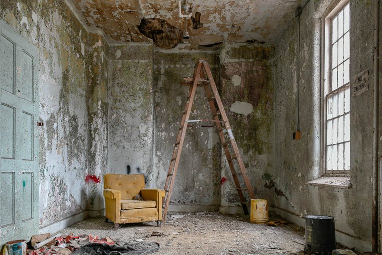 Chair and Ladder in Abandoned Asylum.jpg