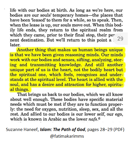 Suzanne Haneef, Islam The Path of God, pages 28–29 PDF copy.png