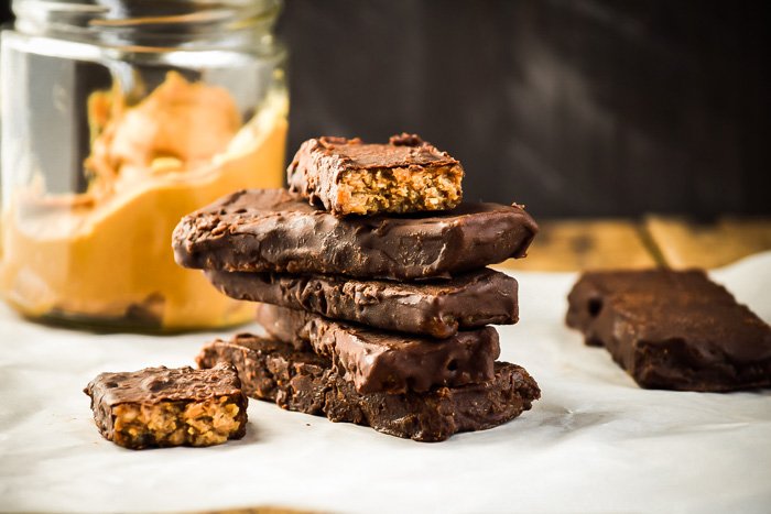 Chocolate Dipped Peanut Butter Protein Bars (Vegan+GF)-1.jpg