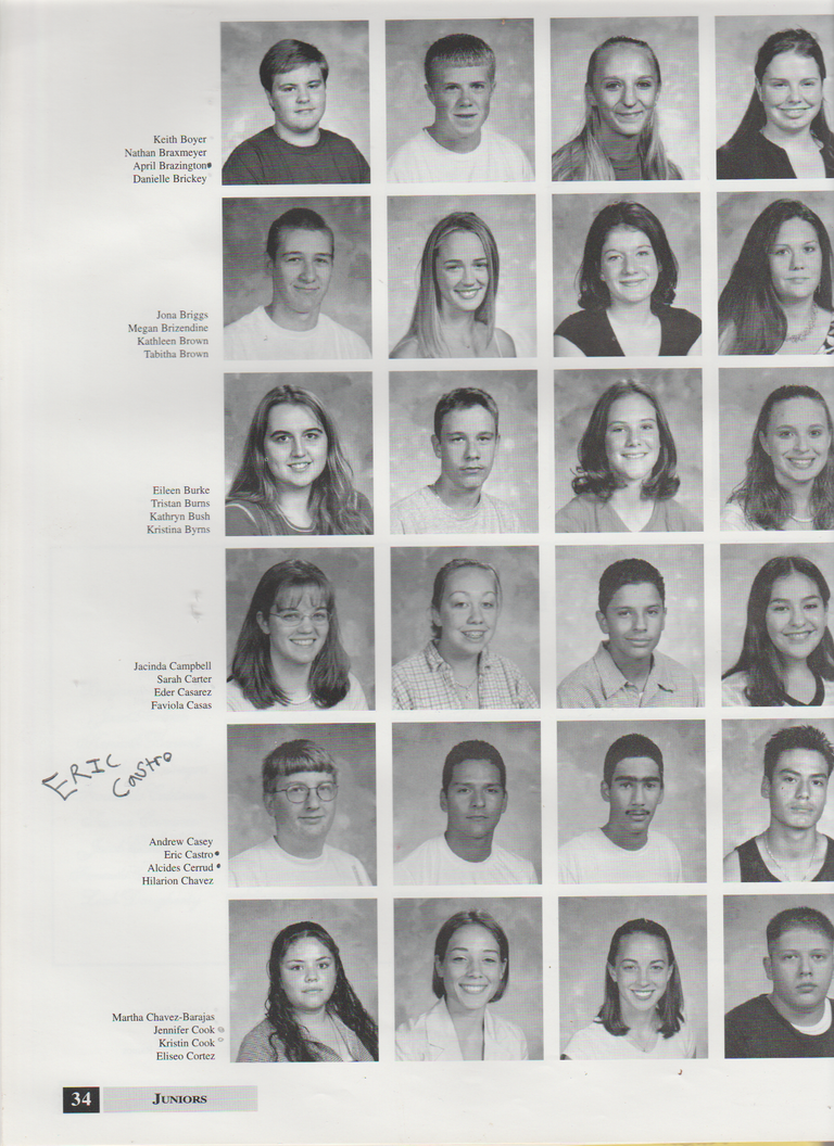 2000-2001 FGHS Yearbook Page 34 Eric Castro & April Brazington.png