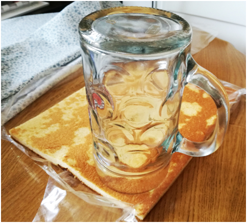 Beer mug as cake molder