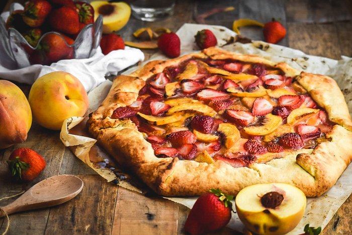 Simple Strawberry Peach Galette (Vegan)-10.jpg