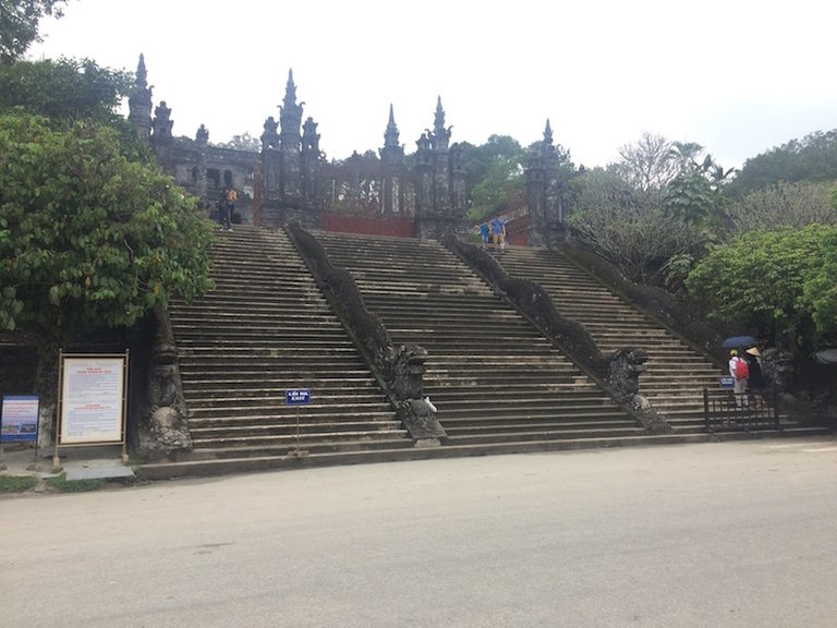 The steps at the the entrance to the Tomb of Khai Dinh.jpg