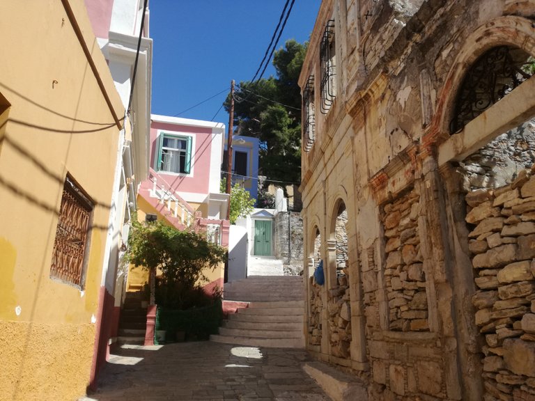 Way from Gialos to Ano Symi