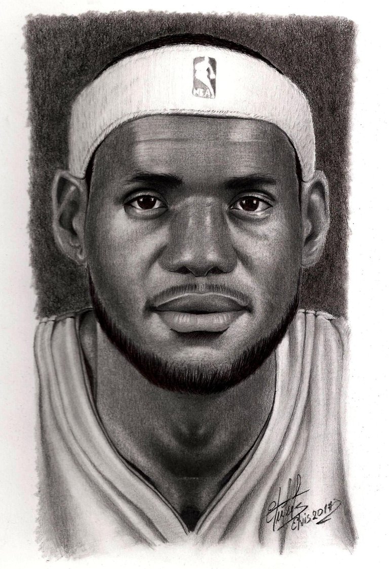 Lebrom James retrato en dibujo 001.jpg