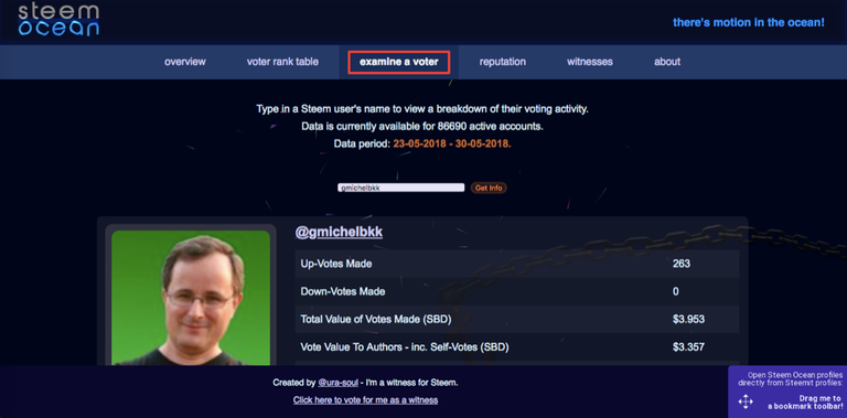 How to Examine your Upvotes on Steem Ocean!