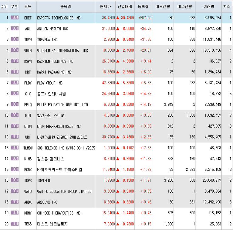 4월15일 미국주식 상승률 TOP 300.png