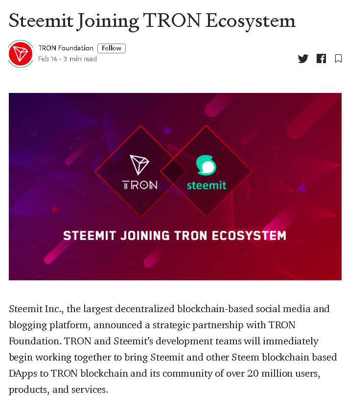 2020-02-14 19_00_18-Steemit Joining TRON Ecosystem - TRON Foundation - Medium.png
