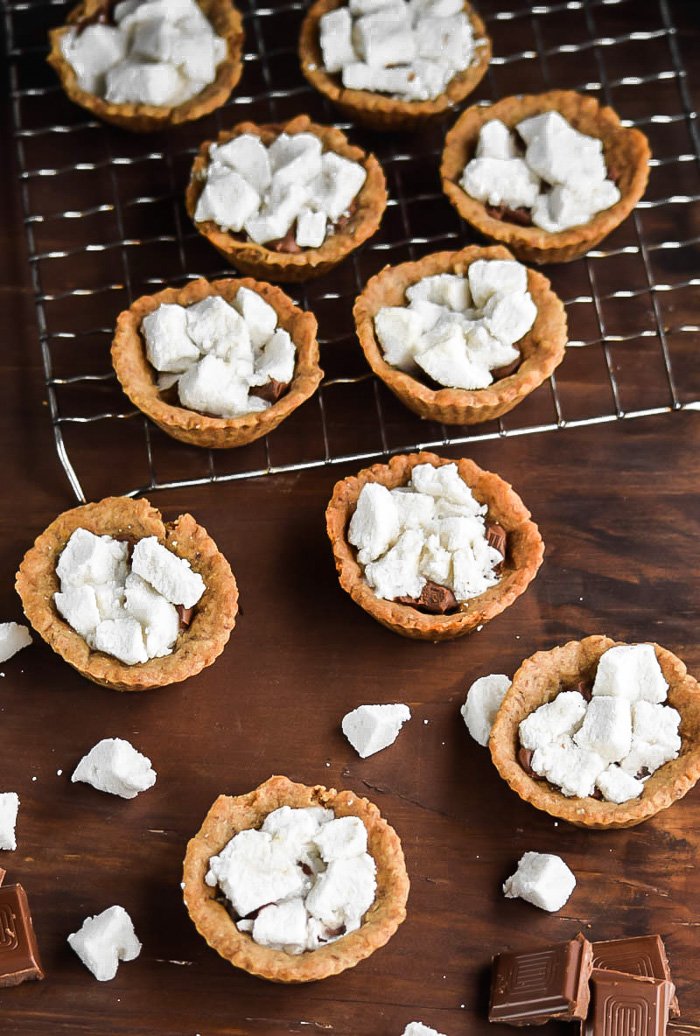 Soft Baked S’mores Filled Cookie Cups (Vegan).jpg