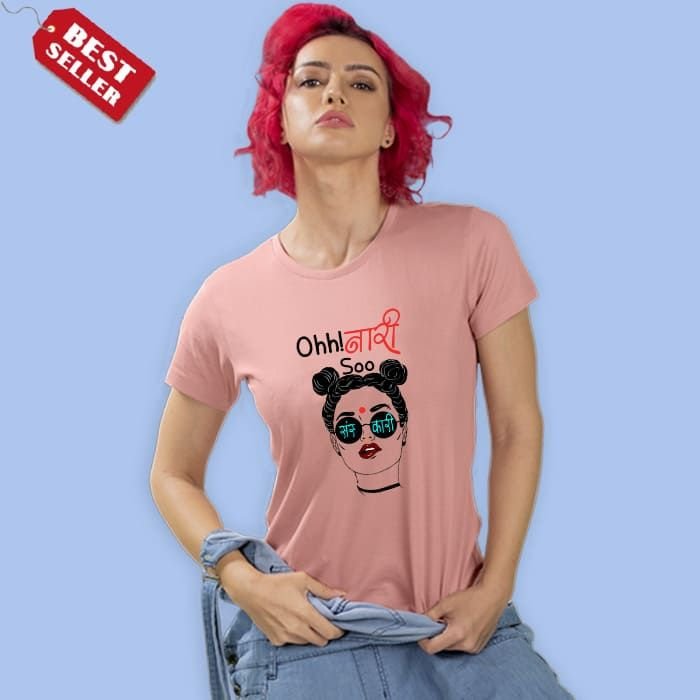 ohh_naari_pink_t_shirt_womens_with_model.jpg