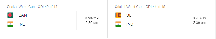 Indian Cricket Team World Cup 2019 schedule 2.png