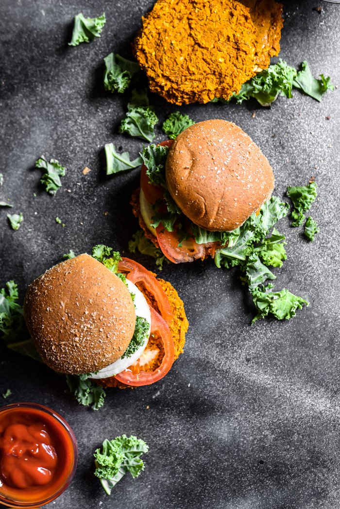 Simple Sweet Potato Veggie Burgers-10.jpg