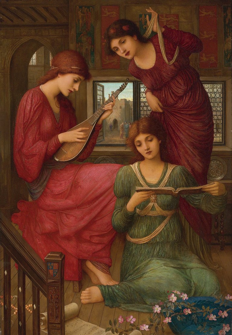 John Melhuish Strudwick 1907 In the Golden Days.jpg