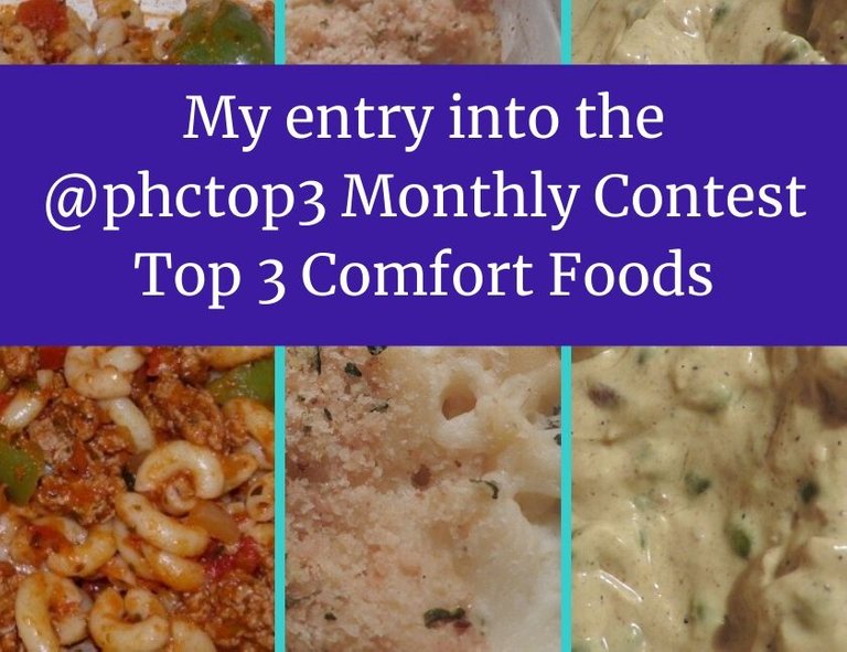 My entry into the @phctop3 Monthly Contest - Top 3 Comfort Foods blog thumbnail.jpg