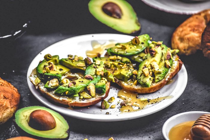 Maple Drizzled Pistachio & Avocado Bagel Toast-1.jpg