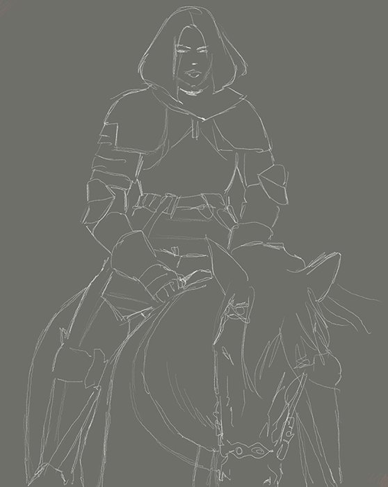 MountedKnightLadySketch1.jpg