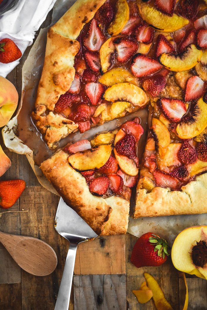 Simple Strawberry Peach Galette (Vegan)-4.jpg