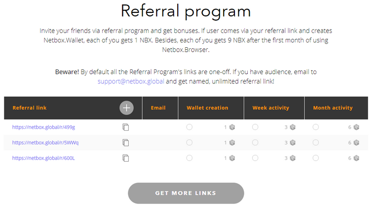 Netbox referral information screenshot.