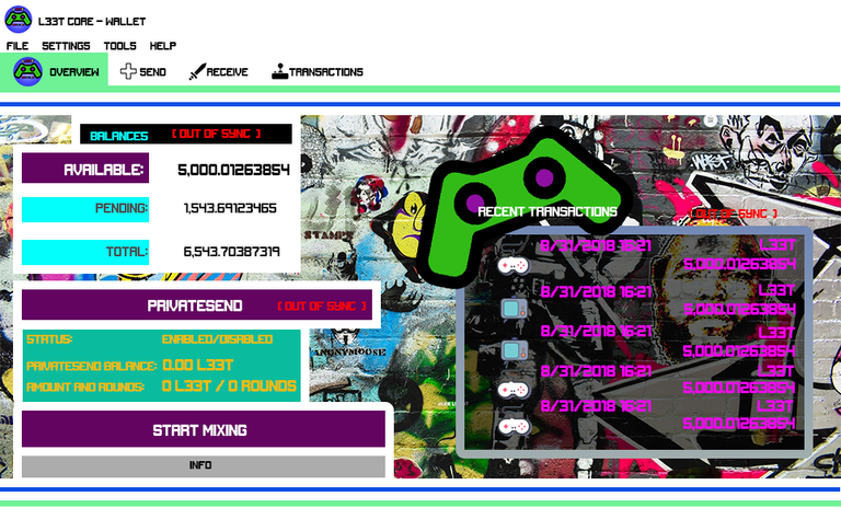 L33T Core Wallet Template with transactions.png