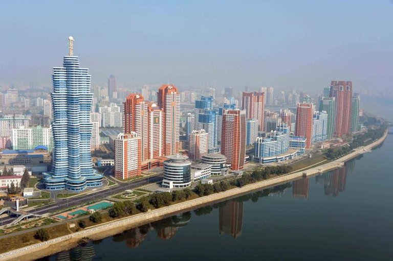 A view of Pyongyang's Mirae Scientists Street in this undated photo released October 21, 2015. REUTERS.jpg