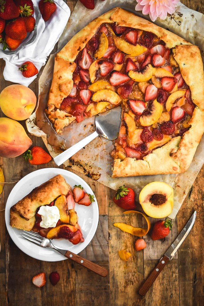 Simple Strawberry Peach Galette (Vegan)-5.jpg