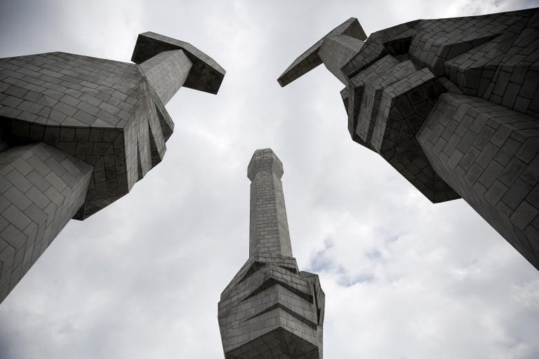 The Monument to the Foundation of the Workers' Party in Pyongyang October 11, 2015. REUTERS.jpg