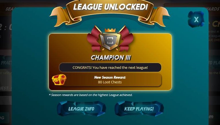 Champion III League Reached Day 138.jpg