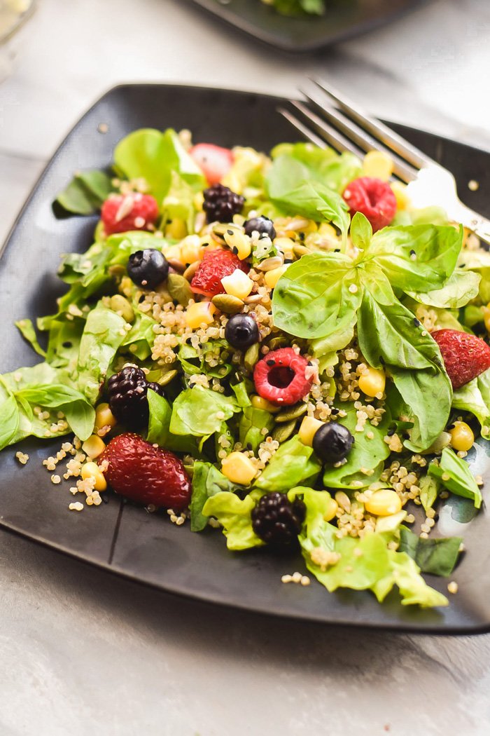 Summer Berry, Sweet Corn, & Basil Quinoa Salad + Seedy Vinaigrette (Vegan+GF)-0076.jpg