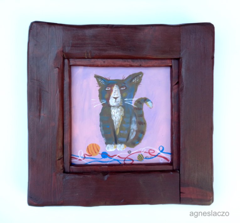 agnes lazo art painting cat funny cute animal cica macska.jpg