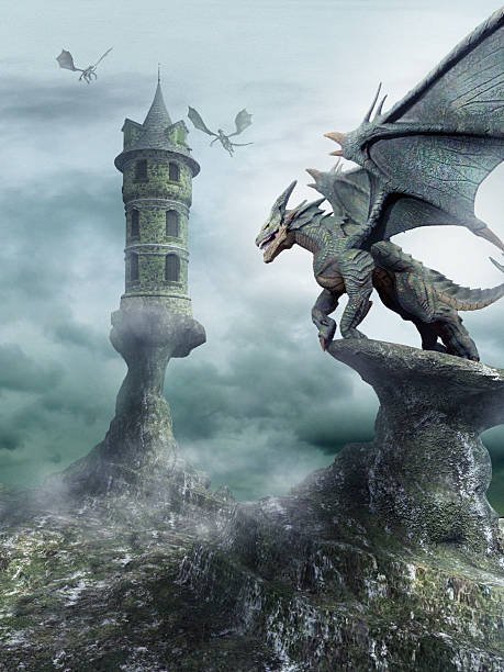 tower-guarded-by-dragons-picture-id495963678.jpg