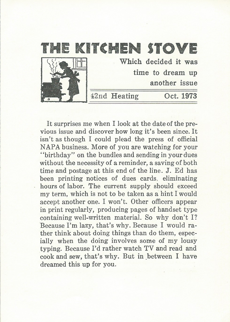 The Kitchen Stove - 42nd Heating, October 1973 - Page 1.png