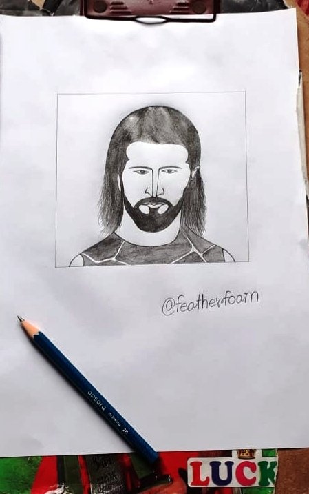 How To Draw WWE Seth Rollins  Realtime 2  Shwet Sketches  YouTube