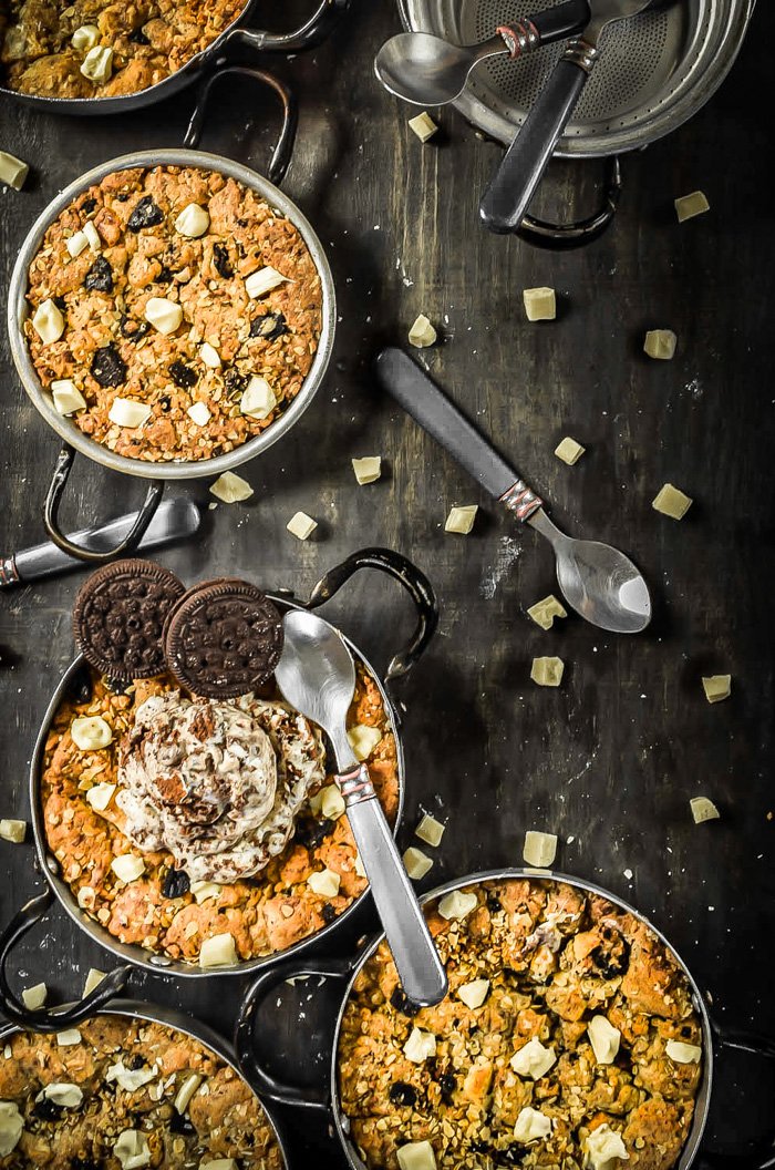 Deep Dish Oreo White Chocolate Oatmeal Skillet Cookies (Vegan)-5.jpg