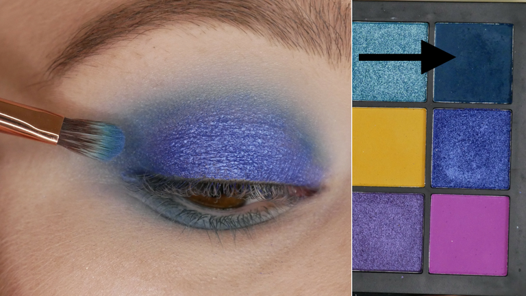 Blue Glitter Makeup-Petrol Blue again-melissavandijkmakeuptutorials.png