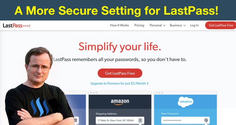 A More Secure Setting for LastPass!