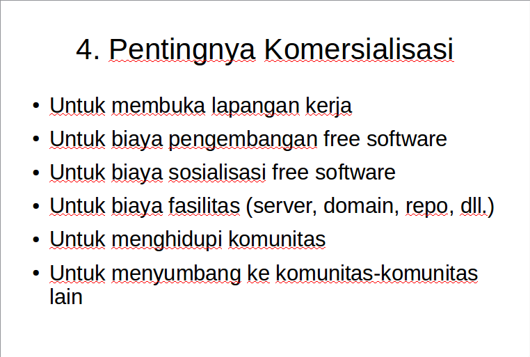 Komersialisasi Free Software itu SAH4