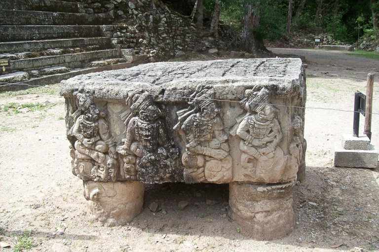 Altar Q at Copán,Honduras Adalberto Hernandez Vega from Copan Ruinas, Honduras 2.0.jpg