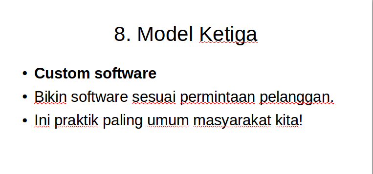 Komersialisasi Free Software itu SAH8