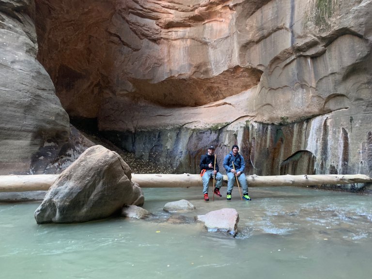 zion sitting on log w:brandon.JPG