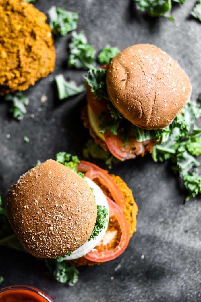 Simple Sweet Potato Veggie Burgers-9.jpg