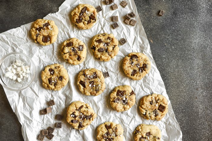 Sea Salt & Tahini Chocolate Chip Cookies (Vegan)-4.jpg