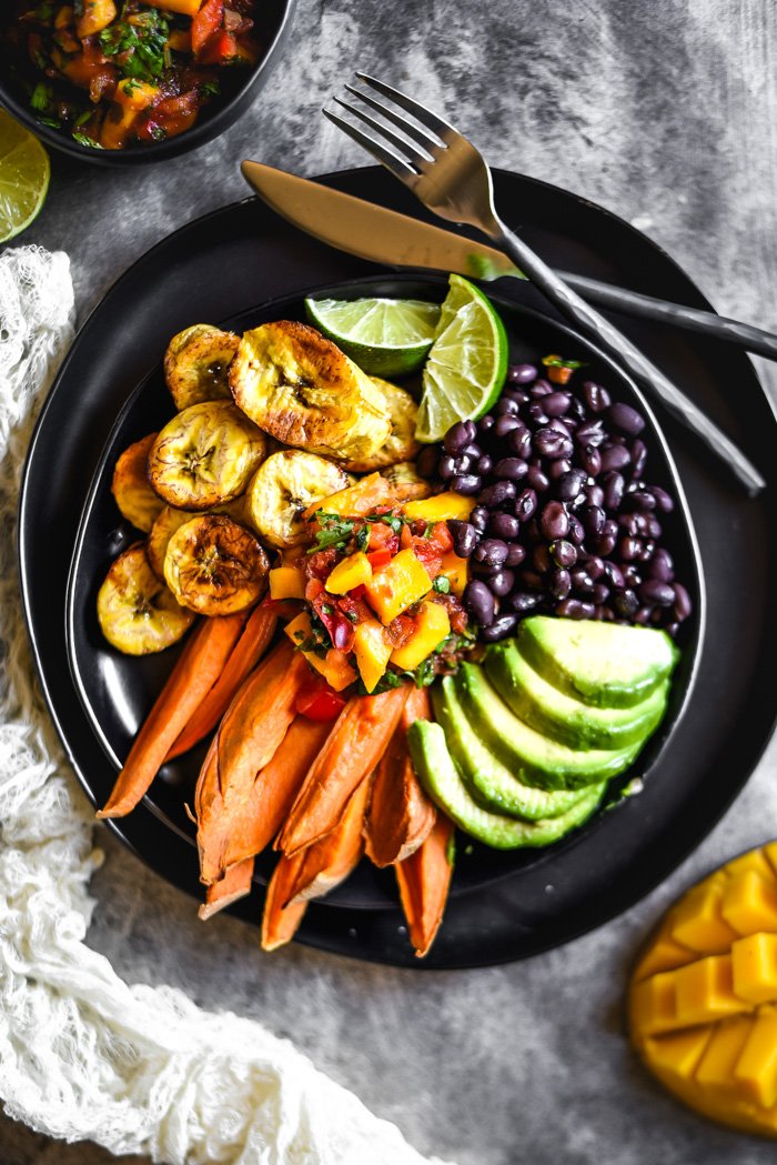 Cuban Black Bean & Plantain Plates + Mango Salsa (V+GF)-1-2.jpg