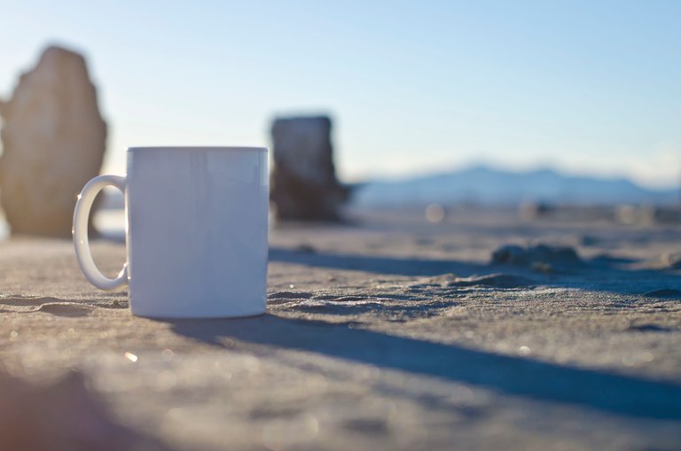 Blank White Mug Wasteland Sunset.JPG