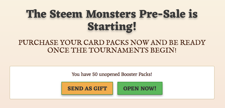 Steem Monsters - Card Packs Opening